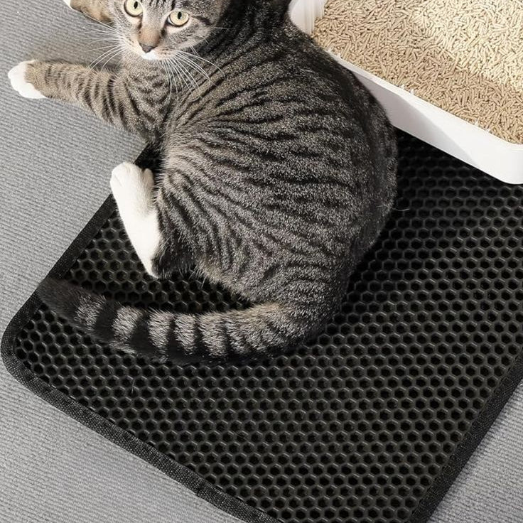Duplex mat voor kattenbak