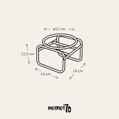 BUTLER Single voerbakstandaard - kat