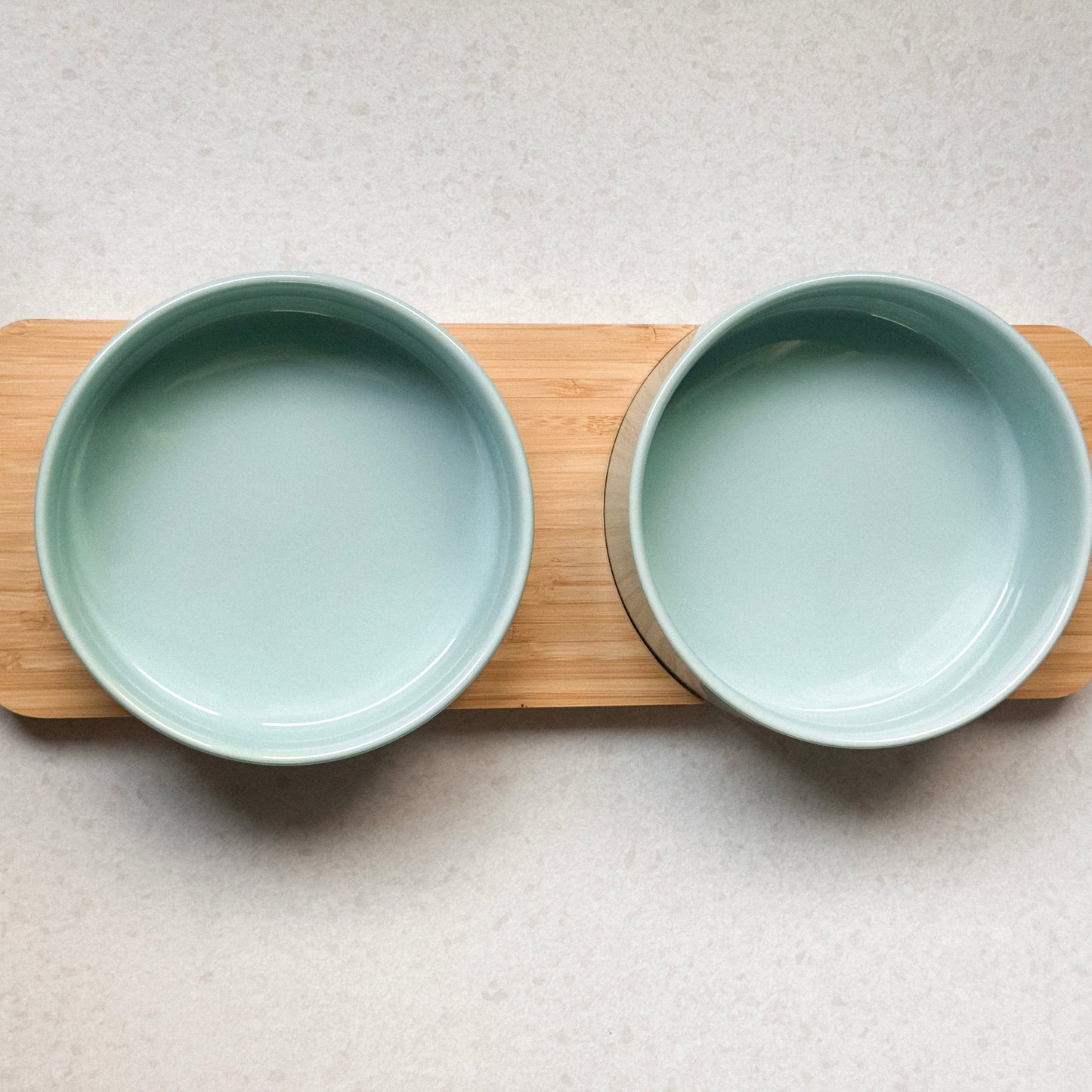 Dubbele keramische voerbak