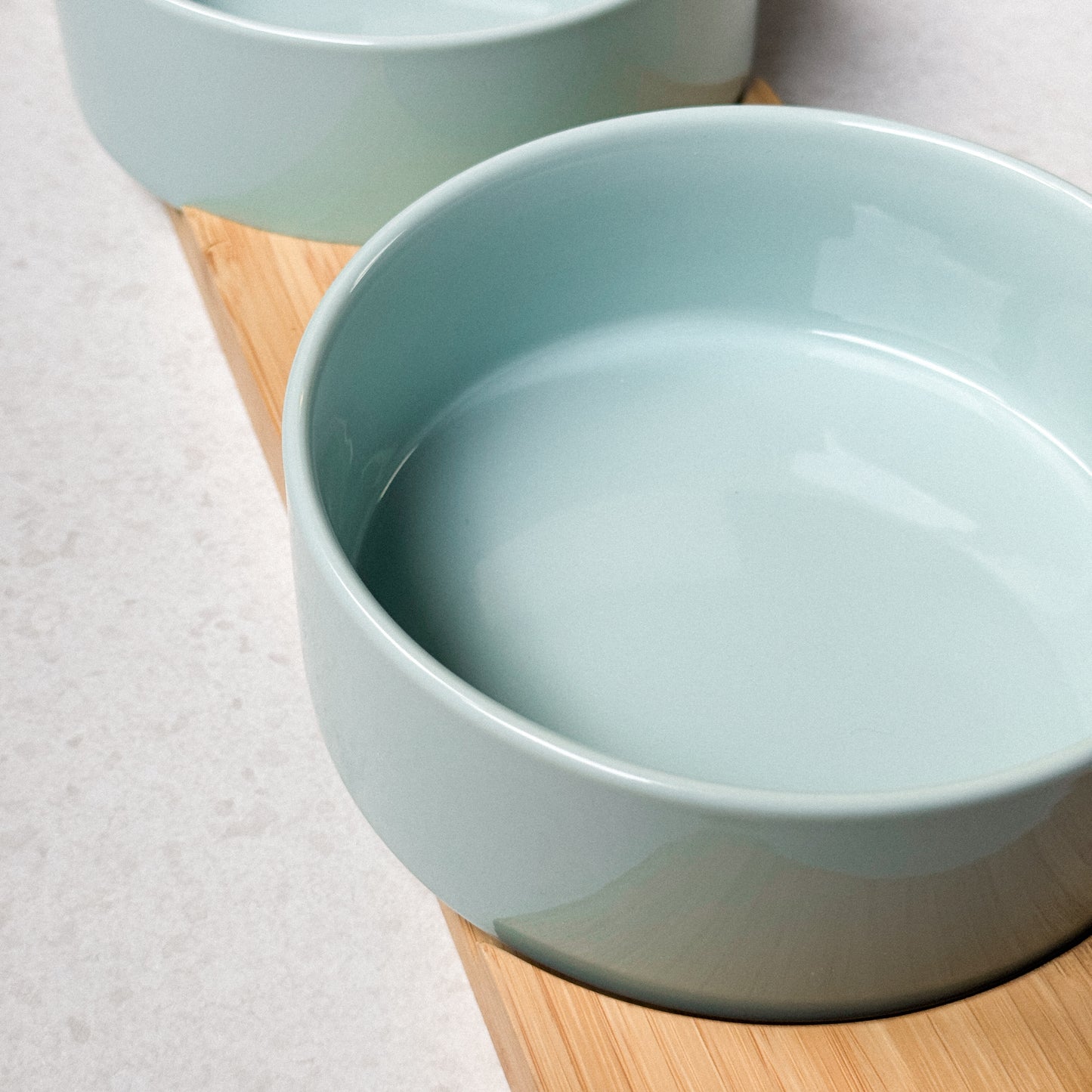 Dubbele keramische voerbak