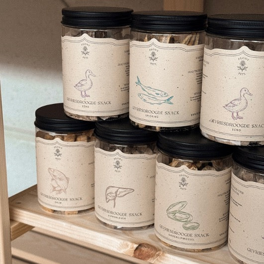 Gevriesdroogde snacks