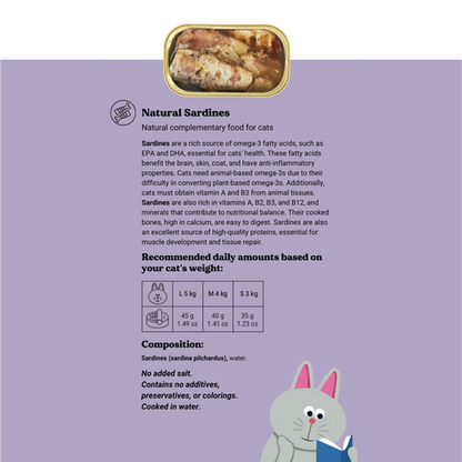 Sardines in blik voor katten