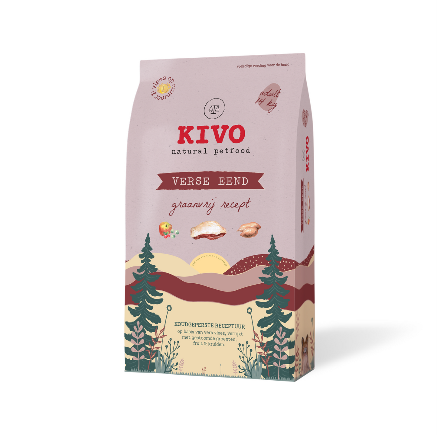 Kivo persbrok verse droogvoer