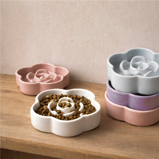 Flora keramische slow feeder