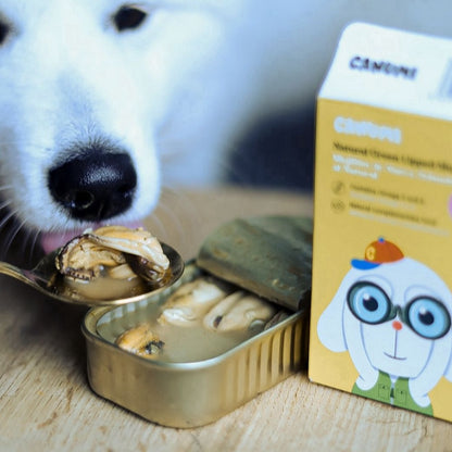 Groenlipmossels in blik voor honden