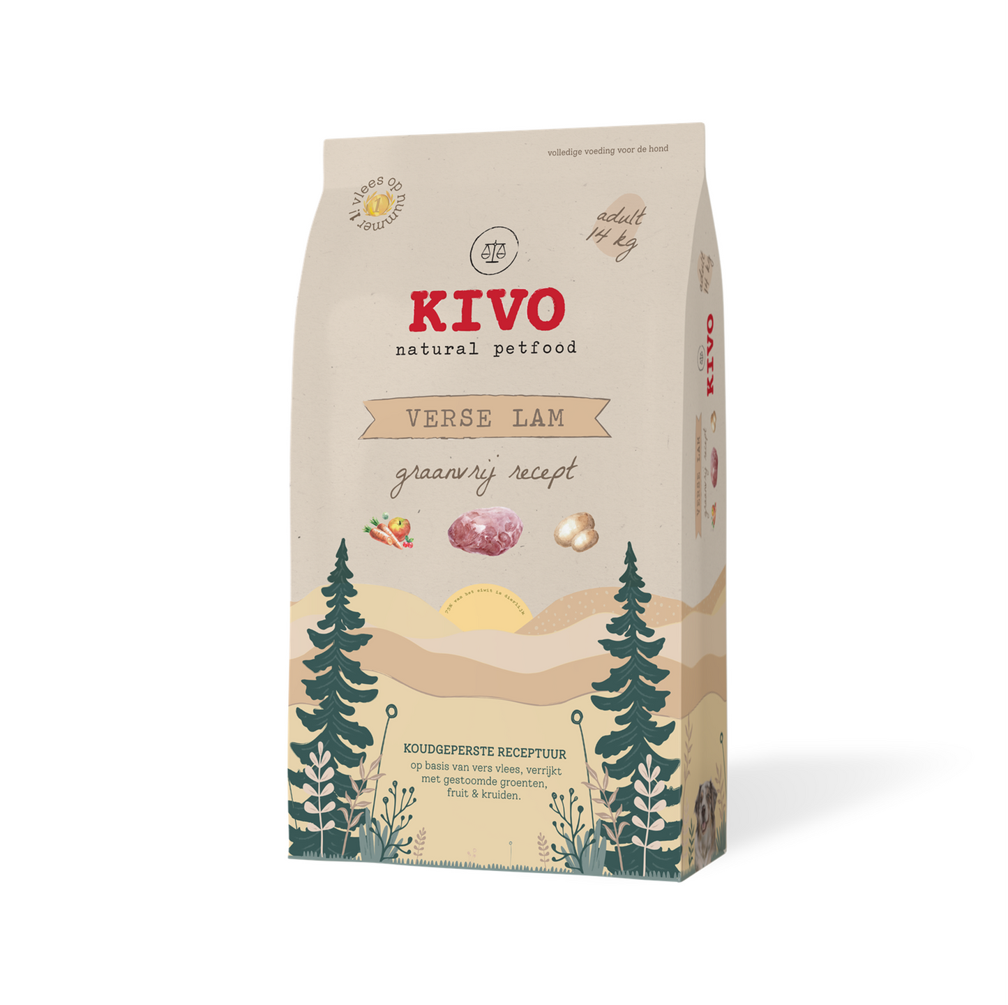 Kivo persbrok verse droogvoer