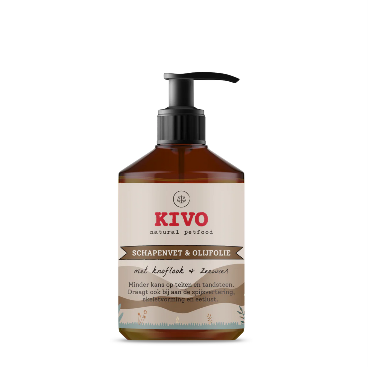 Kivo schapenvet, knoflook & zeewier