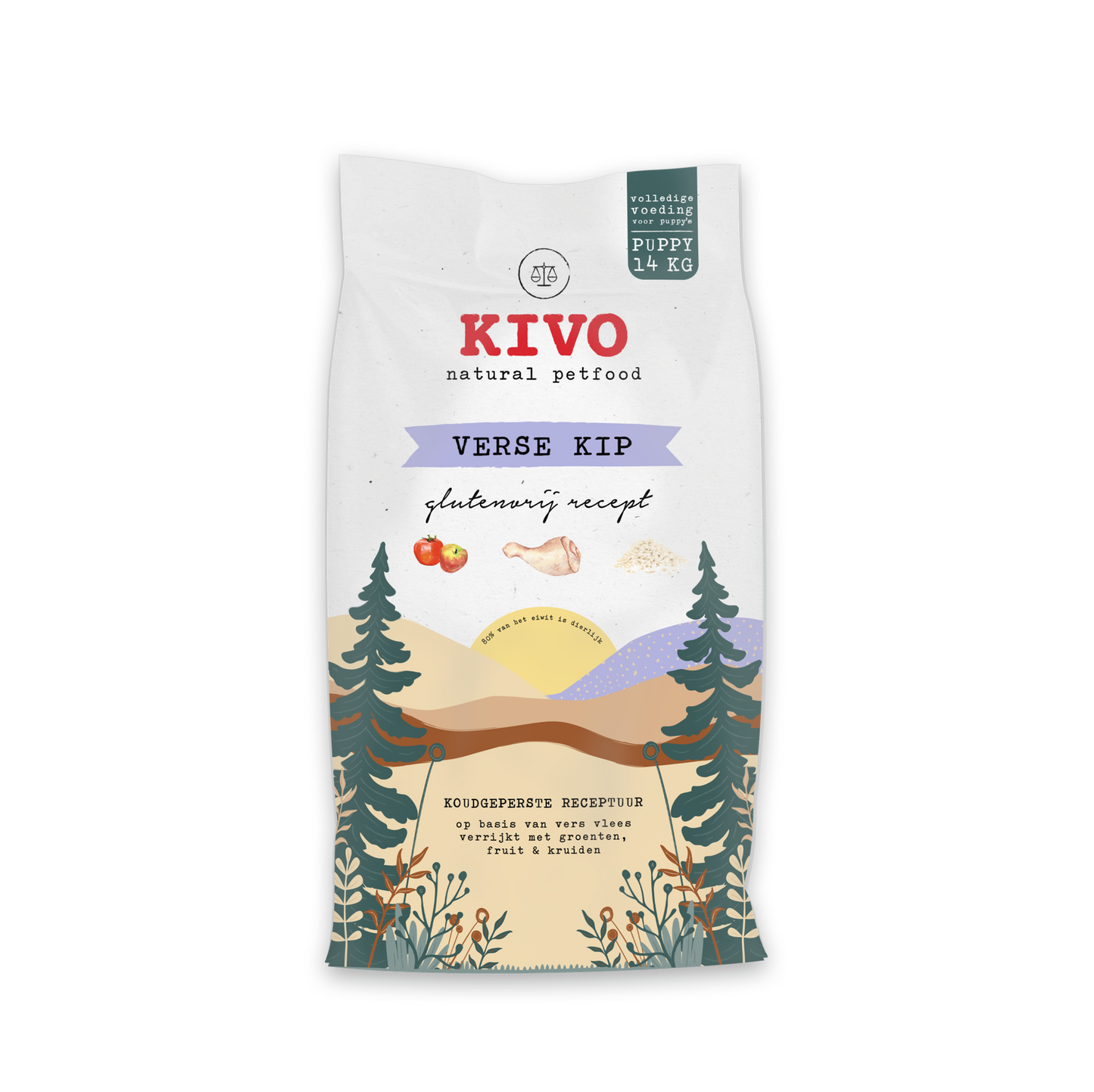 Kivo persbrok verse droogvoer